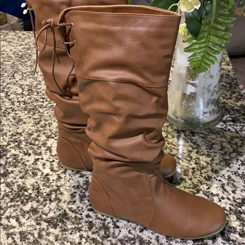 Brown Slouch Boots